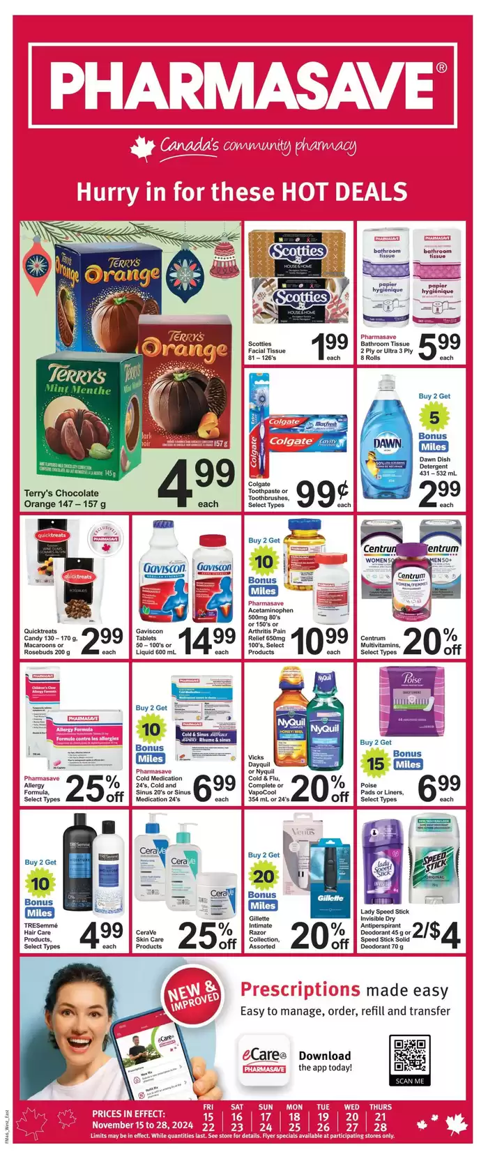 Pharmasave catalogue in Deep River | Save now with our deals | 2024-11-15 - 2024-11-28