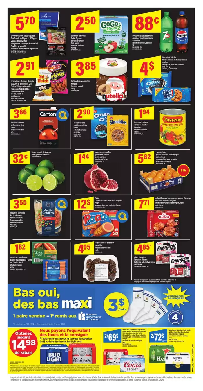 Maxi catalogue in Sainte-Anne-des-Plaines | Weekly Flyer -Hybris | 2024-11-14 - 2024-11-20