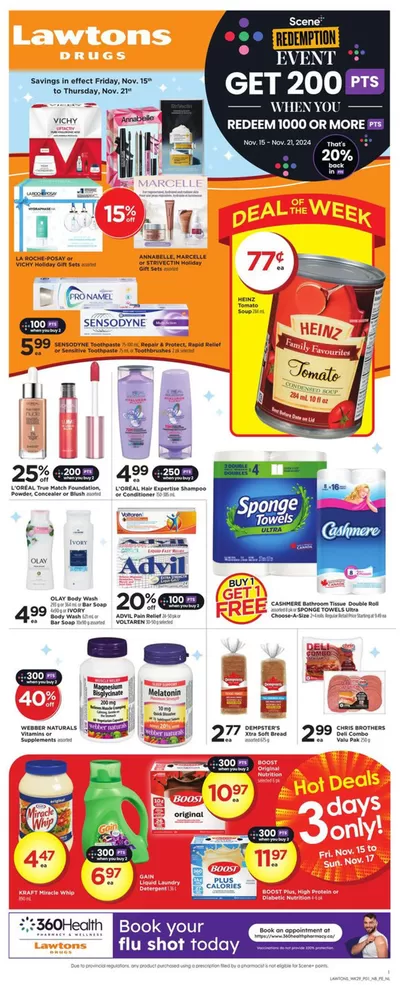 Lawtons Drugs catalogue in Halifax | Weekly Ad | 2024-11-15 - 2024-11-21