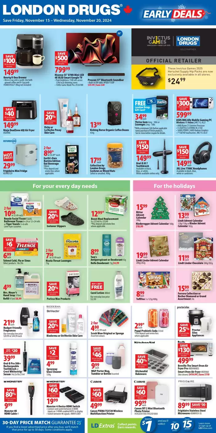 London Drugs catalogue in Vancouver | London Drugs Weekly ad | 2024-11-15 - 2024-11-20