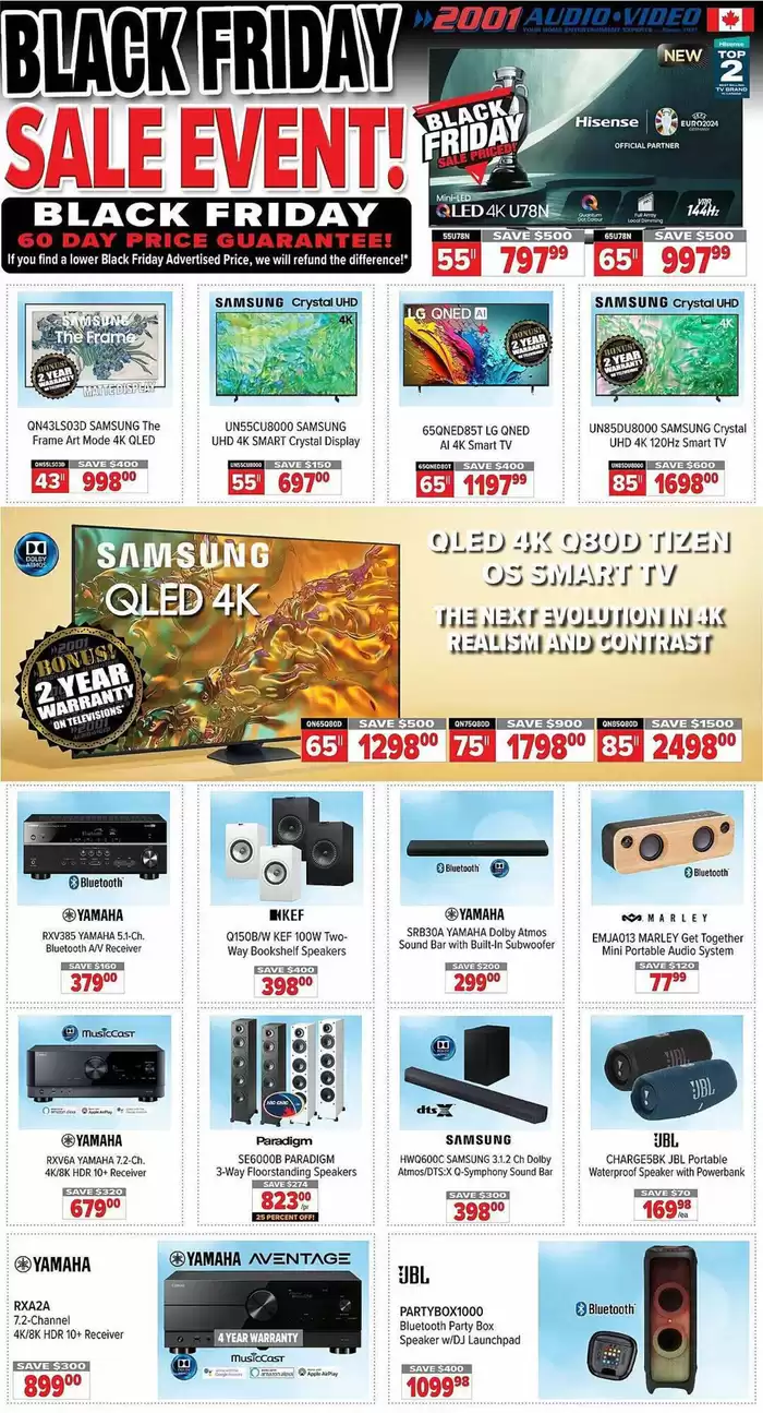 2001 Audio Video catalogue in Oshawa | 2001 Audio Video weekly flyer | 2024-11-15 - 2024-11-21