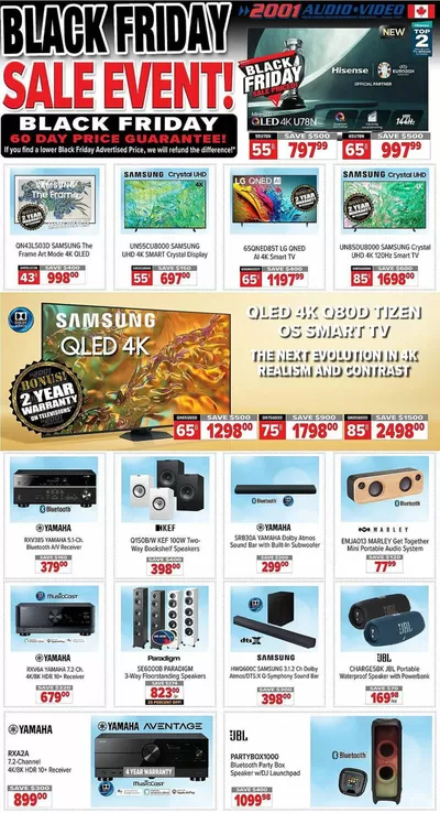 Electronics offers in Georgetown | 2001 Audio Video weekly flyer in 2001 Audio Video | 2024-11-15 - 2024-11-21