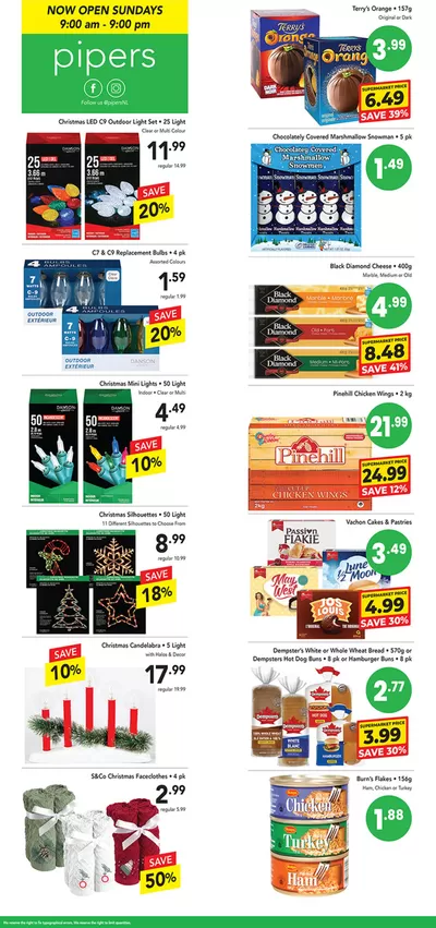 Grocery offers in Petty Harbour-Maddox Cove | Flyer Pipers in Pipers | 2024-11-15 - 2024-11-29