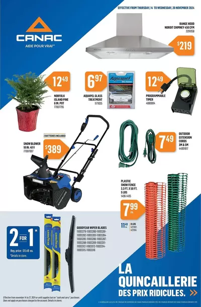 Garden & DIY offers in Saint-Augustin-de-Desmaures | Canac weekly flyer in Canac | 2024-11-14 - 2024-11-20