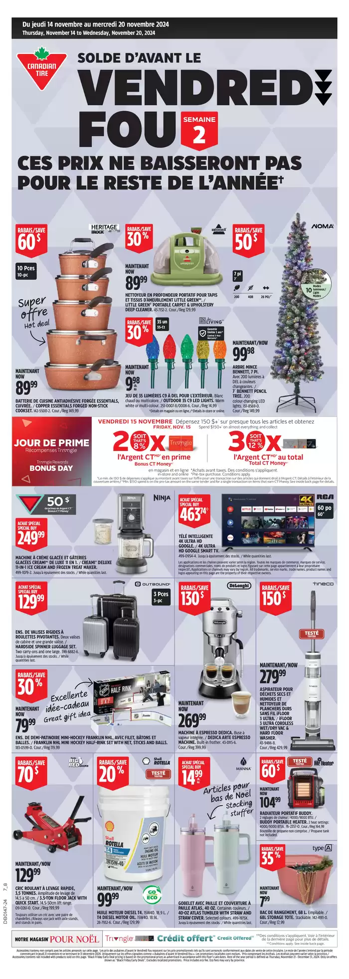 Canadian Tire catalogue in Montreal | Great offer for all customers | 2024-11-14 - 2024-11-20