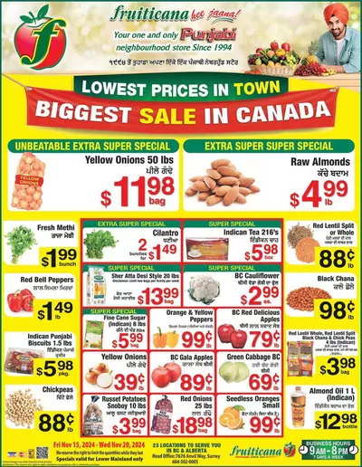 Fruiticana catalogue in Edmonton | Wide range of offers | 2024-11-16 - 2024-11-30