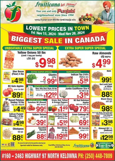 Fruiticana catalogue in Edmonton | Great offer for bargain hunters | 2024-11-16 - 2024-11-30