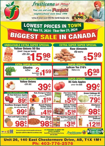 Fruiticana catalogue in Edmonton | Offers for bargain hunters | 2024-11-16 - 2024-11-30