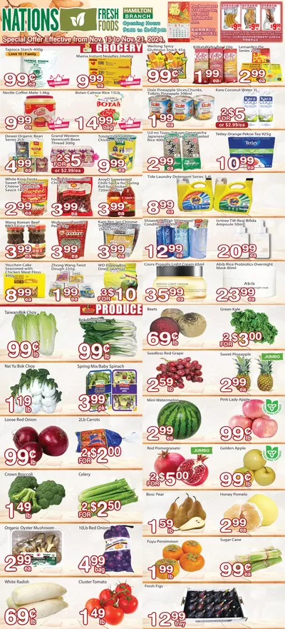 Nations Fresh Foods catalogue in Hamilton | Weekly special Nations Fresh Foods | 2024-11-16 - 2024-11-30