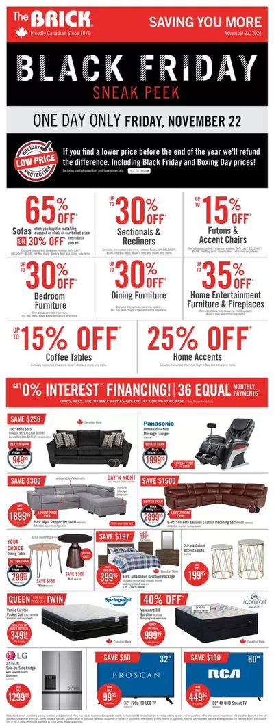 Home & Furniture offers in Kamloops | Top offers for smart savers in The Brick | 2024-11-18 - 2024-11-22