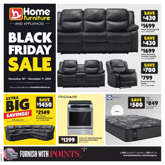 Home Furniture catalogue in St. Catharines | Black Friday Sale | 2024-11-18 - 2024-12-01