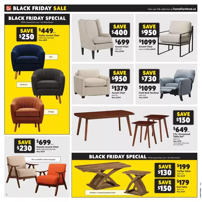 Home Furniture catalogue in St. Catharines | Black Friday Sale | 2024-11-18 - 2024-12-01