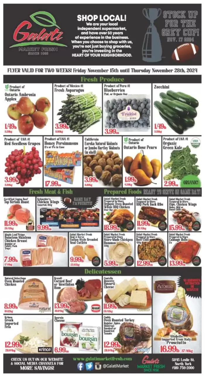 Galati Market Fresh catalogue in Toronto | Amazing Discounts | 2024-11-18 - 2024-11-28