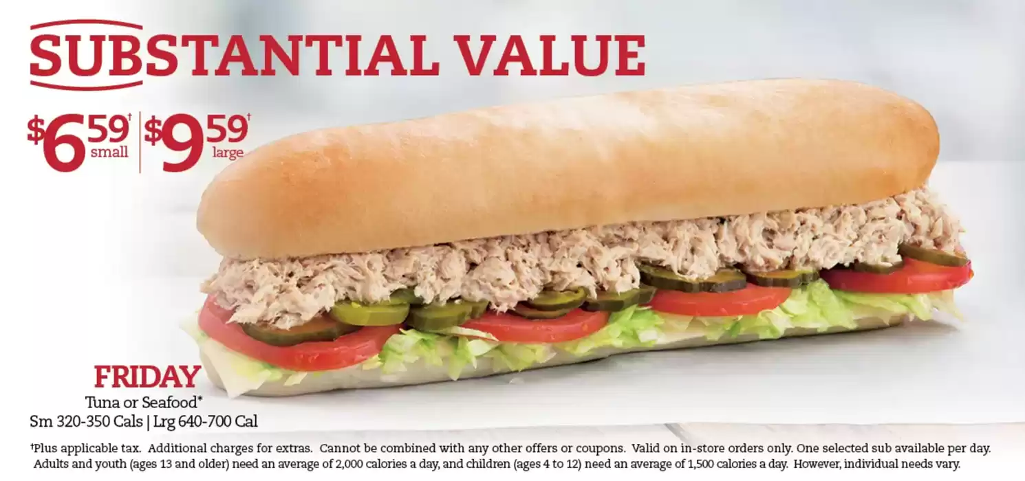 Mr Sub catalogue in Hamilton | SUBSTANTIAL VALUE $6.59 SMALL $9.59 LARGE | 2024-11-19 - 2024-12-03