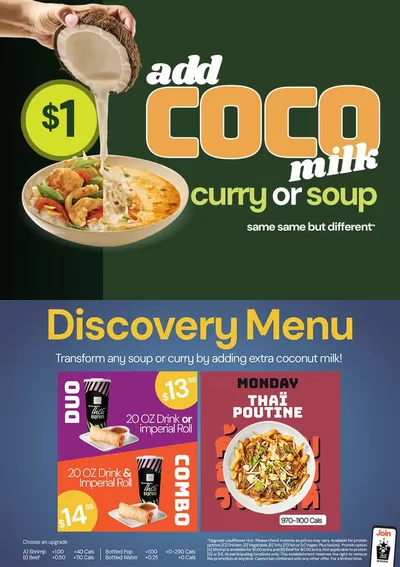 Restaurants offers in Surrey | Discovery Menu in Thai Express | 2024-11-19 - 2024-12-03