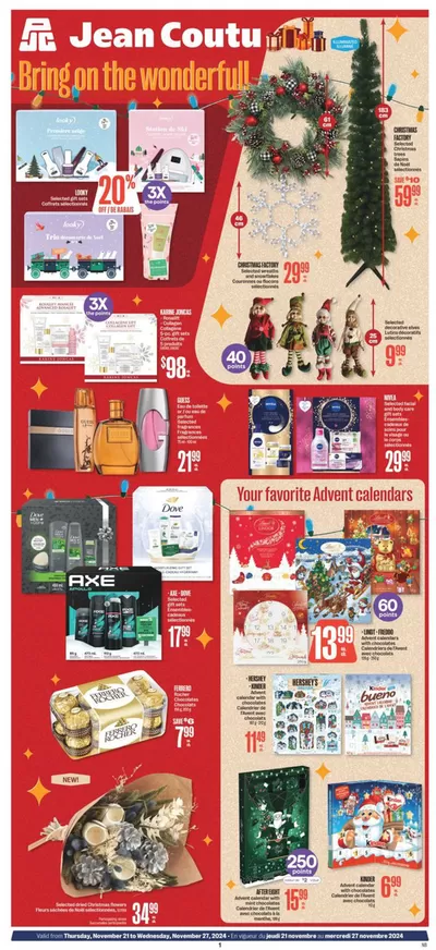 Pharmacy & Beauty offers in Saint-Lambert | Current deals and offers in Jean Coutu | 2024-11-21 - 2024-11-27