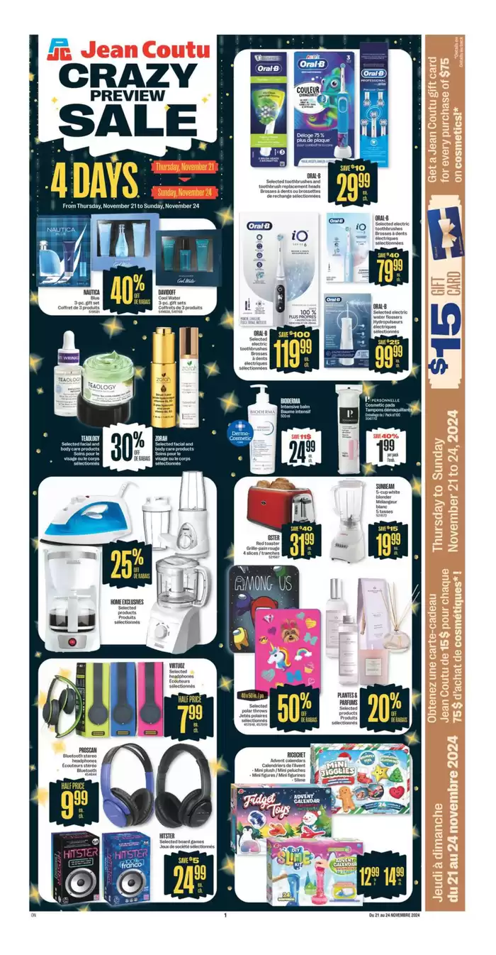 Jean Coutu catalogue in Montreal | Exclusive bargains | 2024-11-21 - 2024-11-27