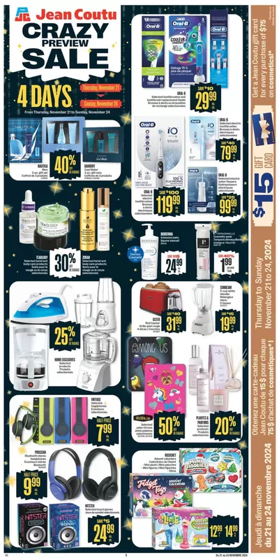 Pharmacy & Beauty offers in Montreal | Exclusive bargains in Jean Coutu | 2024-11-21 - 2024-11-27