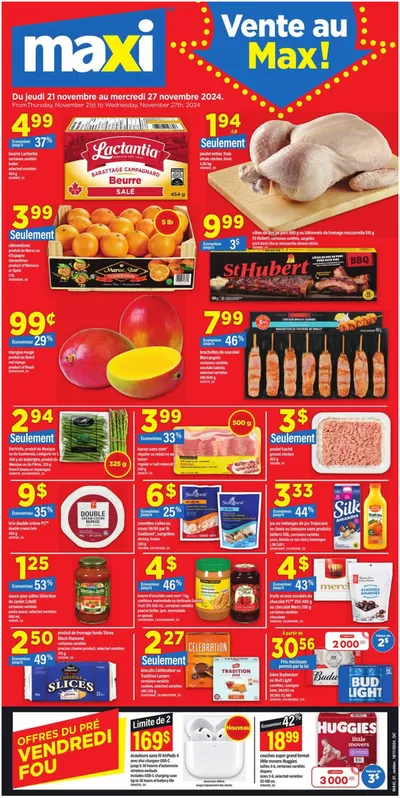 Grocery offers in Quebec | Great discounts on selected products in Maxi | 2024-11-21 - 2024-11-27