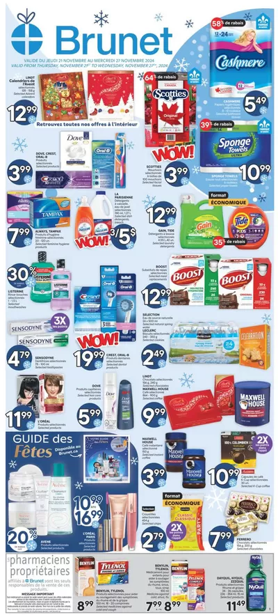 Pharmacy & Beauty offers in Gatineau | Discover attractive offers in Brunet | 2024-11-21 - 2024-11-27