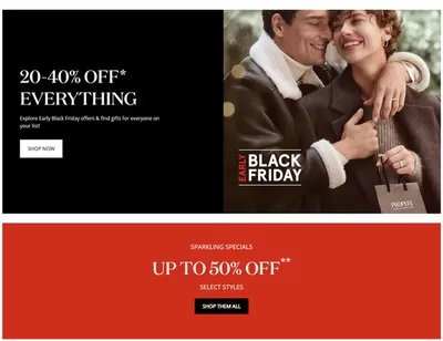 Clothing, Shoes & Accessories offers in Ottawa | Black Friday 20-40% OFF EVERYTHING in Peoples Jewellers | 2024-11-20 - 2024-11-29