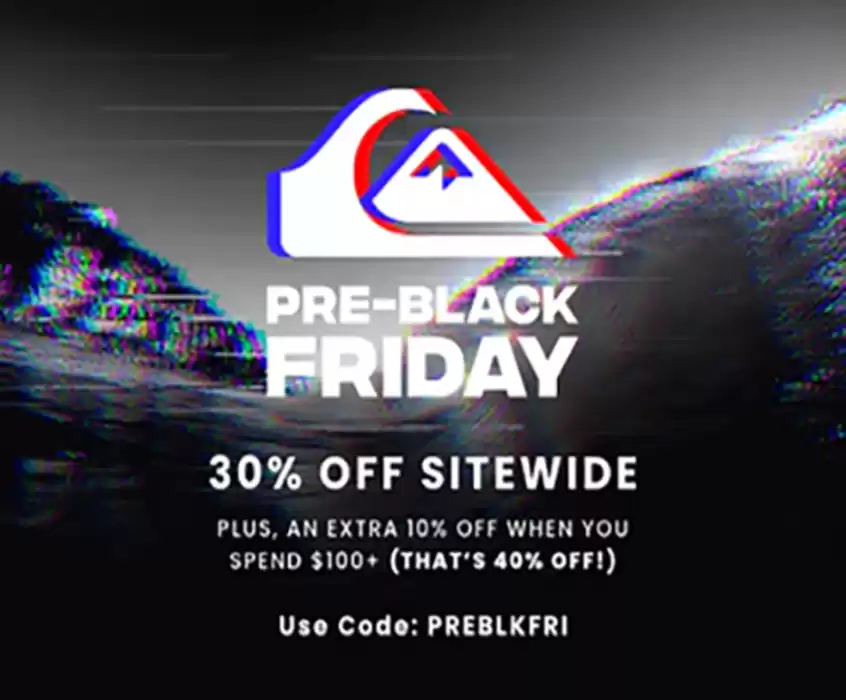 Quiksilver catalogue in Mississauga | Black Friday 30% Off Sitewide | 2024-11-20 - 2024-11-29