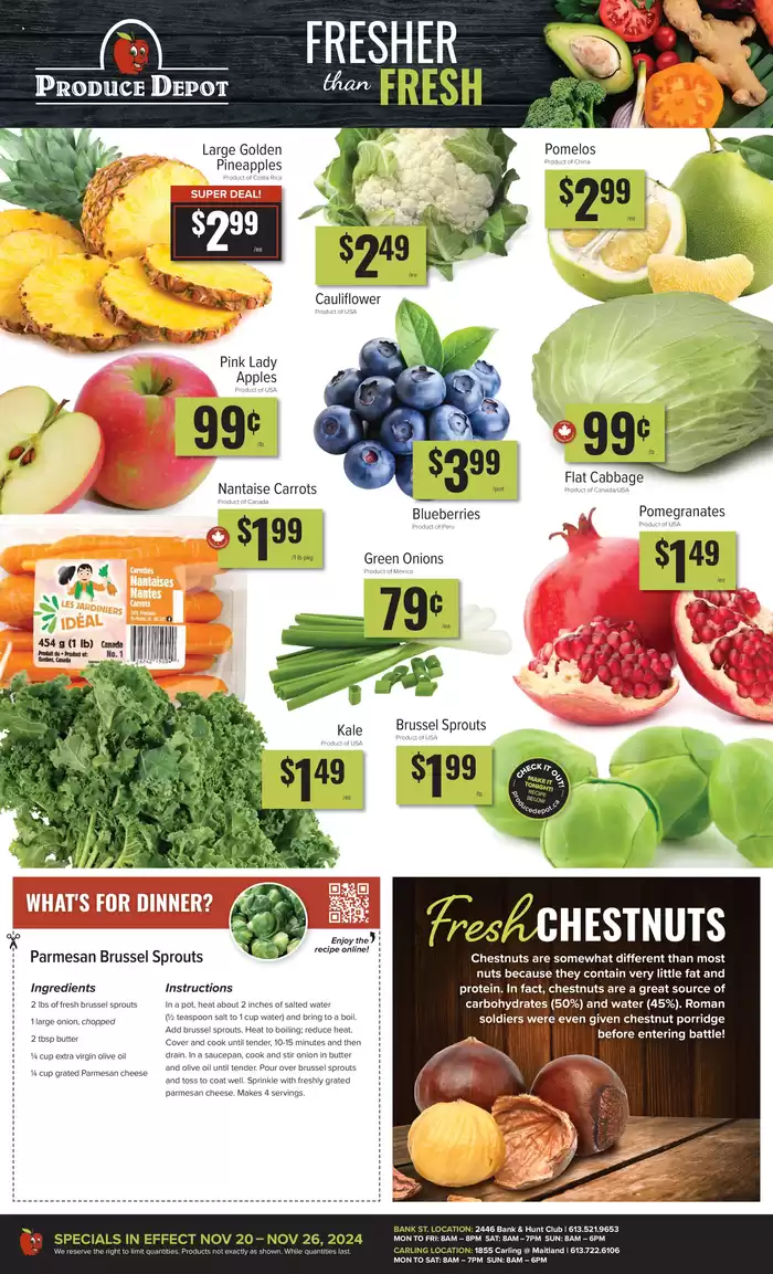 Produce Depot catalogue in Gatineau | Produce Depot | 2024-11-20 - 2024-12-04