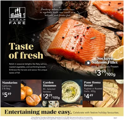 Grocery offers in Vancouver | Weekly Flyer in Urban Fare | 2024-11-21 - 2024-11-27