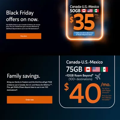 Electronics offers in Walnut Grove | Black Friday Deals in Freedom Mobile | 2024-11-20 - 2024-11-29