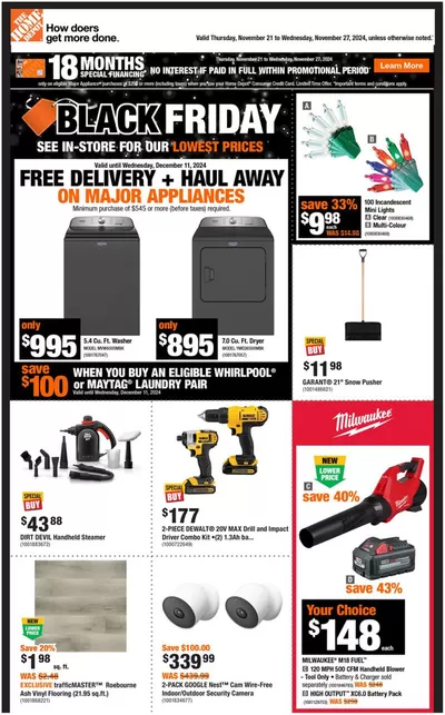 Home Depot catalogue | Offers for bargain hunters | 2024-11-21 - 2024-11-27