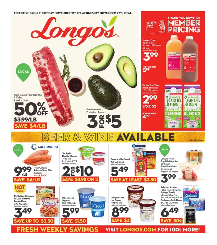 Longo's catalogue in Kitchener | Weekly Flyer | 2024-11-21 - 2024-11-27