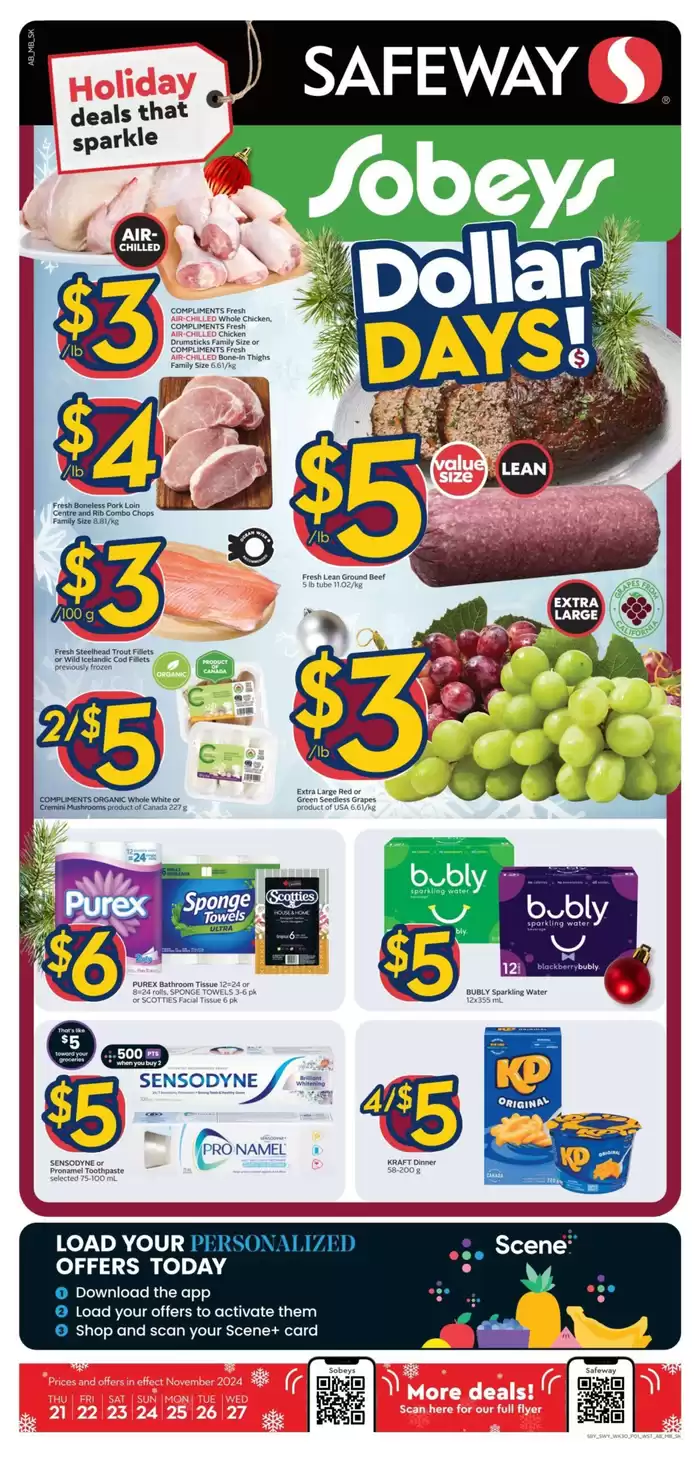 Sobeys catalogue | Current special promotions | 2024-11-21 - 2024-11-27