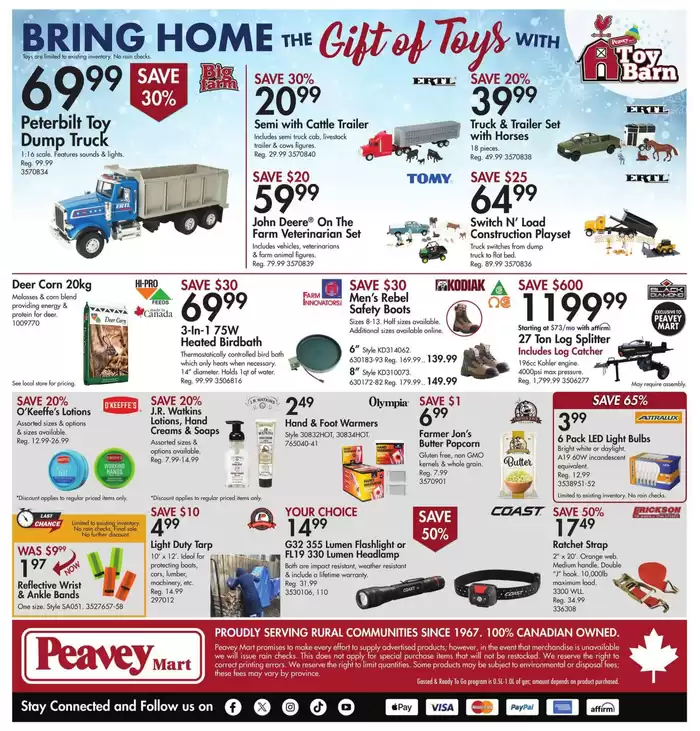 Peavey Mart catalogue in Calgary | Holiday Savings  | 2024-11-22 - 2024-11-27