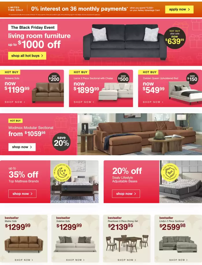 Ashley Furniture catalogue | Black Friday Deals | 2024-11-20 - 2024-11-29