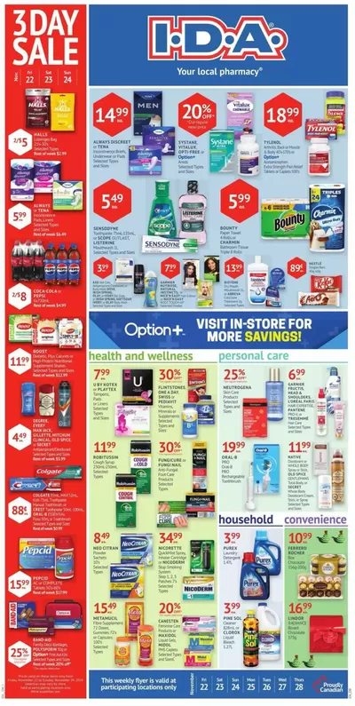 Pharmacy & Beauty offers in Kitchener | Current deals and offers in IDA Pharmacy | 2024-11-22 - 2024-11-28