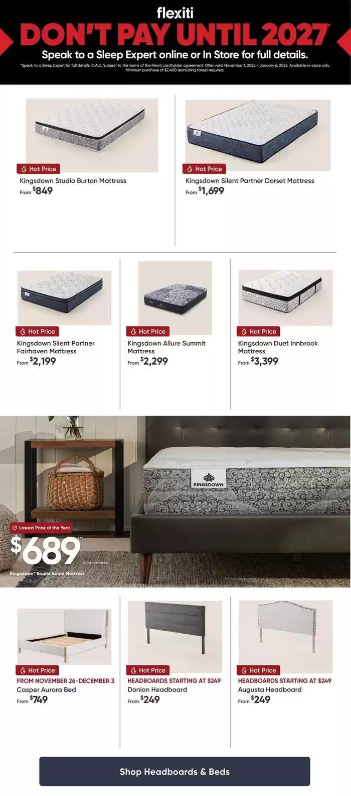 Sleep Country catalogue in Winnipeg | Black Friday Deals | 2024-11-20 - 2024-11-24