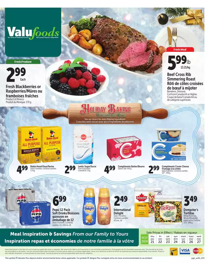 ValuFoods catalogue in Halifax | Holiday Baking | 2024-11-21 - 2024-11-27