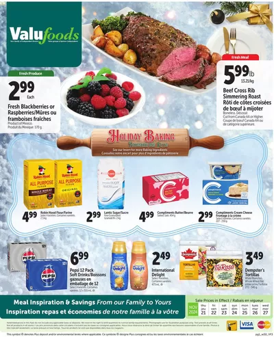 Grocery offers in Haute-Aboujagane | Holiday Baking in ValuFoods | 2024-11-21 - 2024-11-27