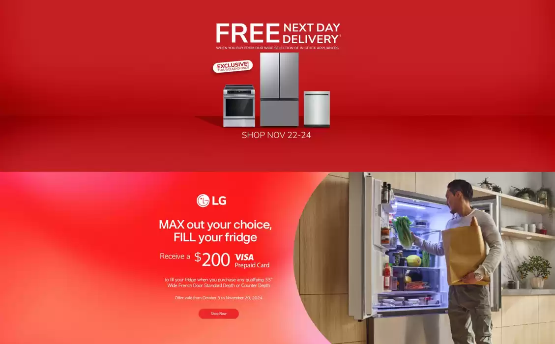 Goemans Appliances catalogue in Mississauga | Current deals and offers | 2024-11-21 - 2024-12-05