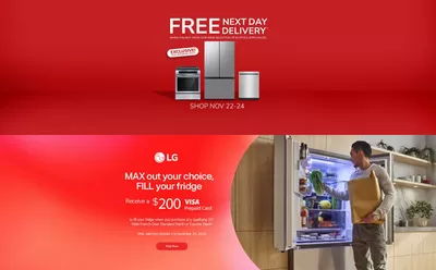 Home & Furniture offers in Oakville | Current deals and offers in Goemans Appliances | 2024-11-21 - 2024-12-05