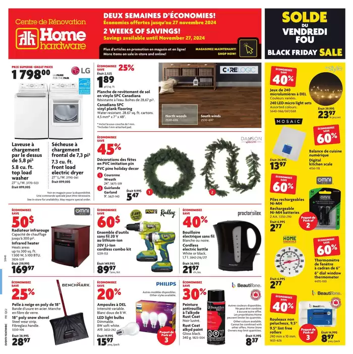 Home Hardware catalogue in Quebec | Great offer for all customers | 2024-11-21 - 2024-11-27