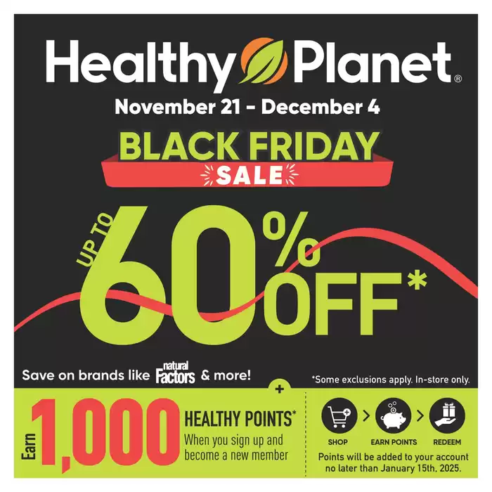 Healthy Planet catalogue in Hamilton | Black Friday Up To 60% Off | 2024-11-21 - 2024-12-04