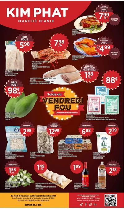 Grocery offers in Mount Royal | Kim Phat flyer in Kim Phat | 2024-11-21 - 2024-11-27