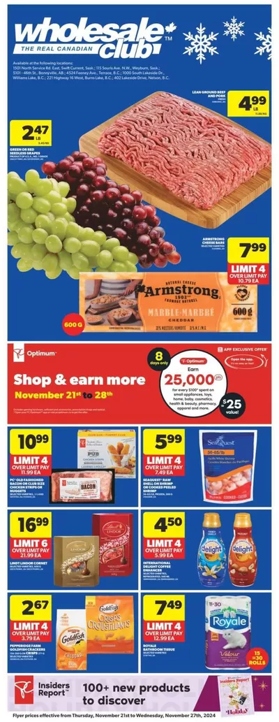 Grocery offers in Richmond Hill | Wholesale Club Weekly ad in Wholesale Club | 2024-11-21 - 2024-11-27