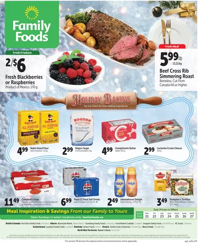 Grocery offers in Thunder Bay | Our best deals for you in Family Foods | 2024-11-21 - 2024-12-05