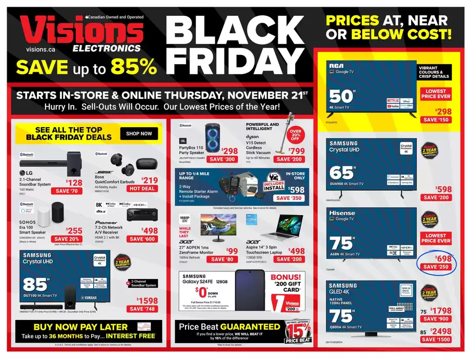 Visions Electronics catalogue in Edmonton | Flyer | 2024-11-21 - 2024-11-28