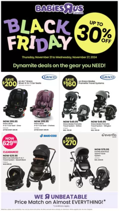 Kids, Toys & Babies offers in Oshawa | Babies"R"Us Flyer in Toys R us | 2024-11-21 - 2024-11-27