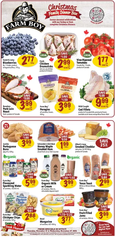 Grocery offers in Ottawa | Farm Boy weekly flyer in Farm Boy | 2024-11-21 - 2024-12-05