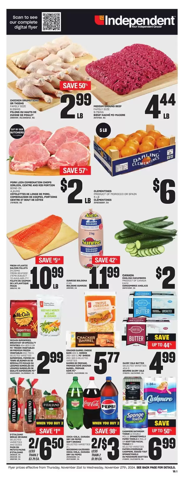 Independent Grocer catalogue in Toronto | Top deals and discounts | 2024-11-21 - 2024-11-27