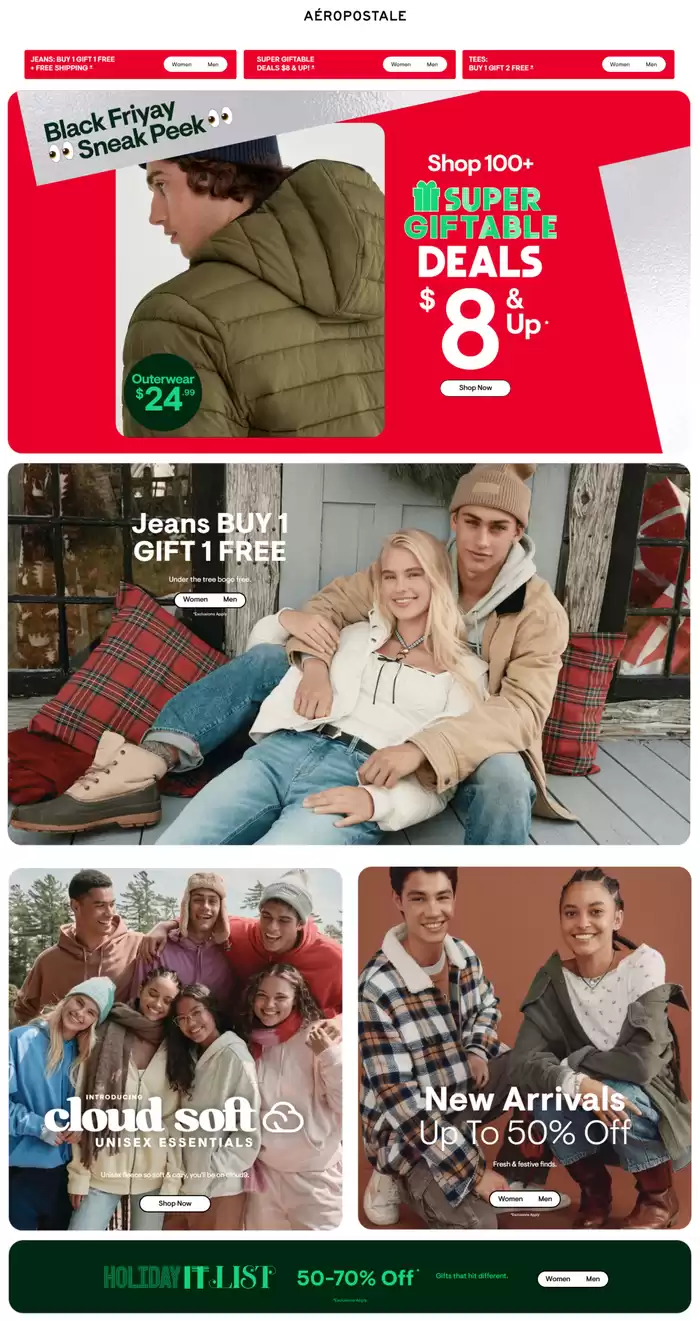 Aeropostale catalogue in Fredericton | Black Friday Sneak Peek | 2024-11-22 - 2024-11-24